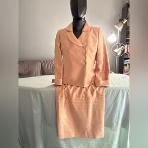 Le Suit Peach Midi Dress